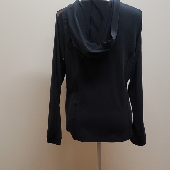 Medium Cabi Black Hoodie with Mesh Inserts A84 - Picture 4 of 9